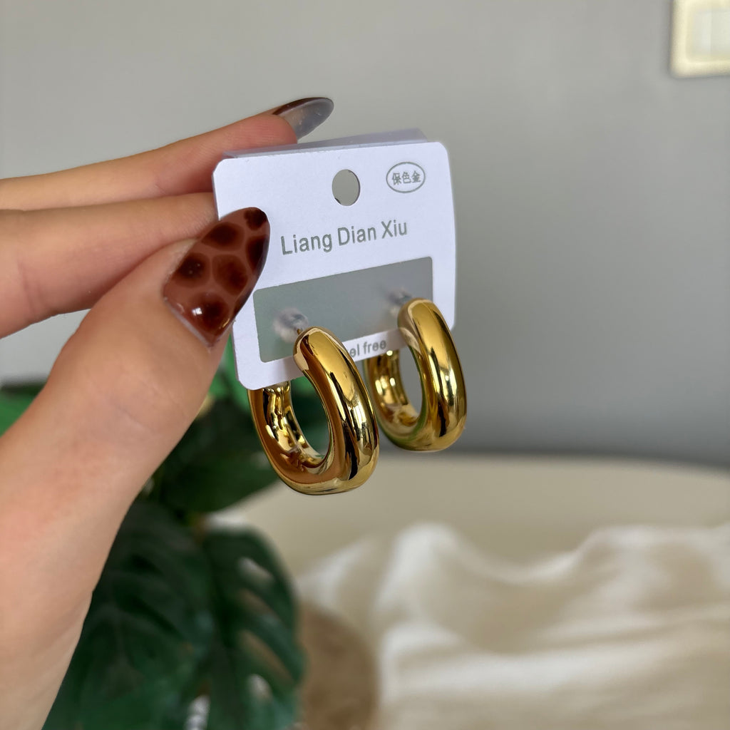 Gold Halka Küpe