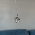 Vintage Çiçek Kolye Silver