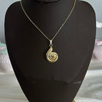 Gold Salyangoz Kolye