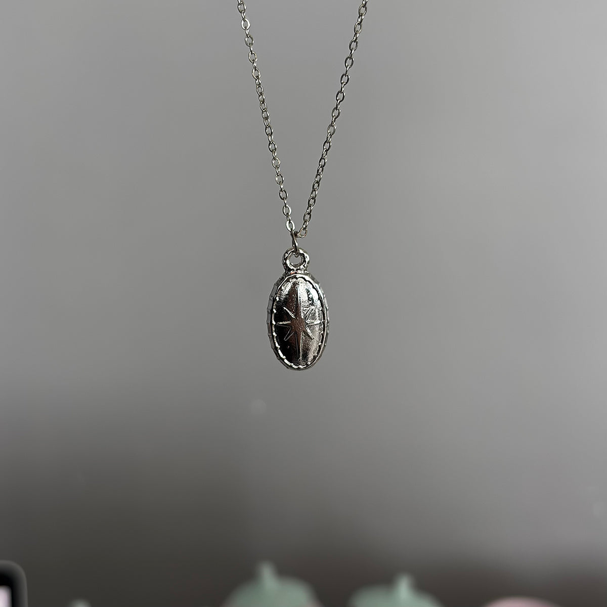 Silver Plaka Kolye