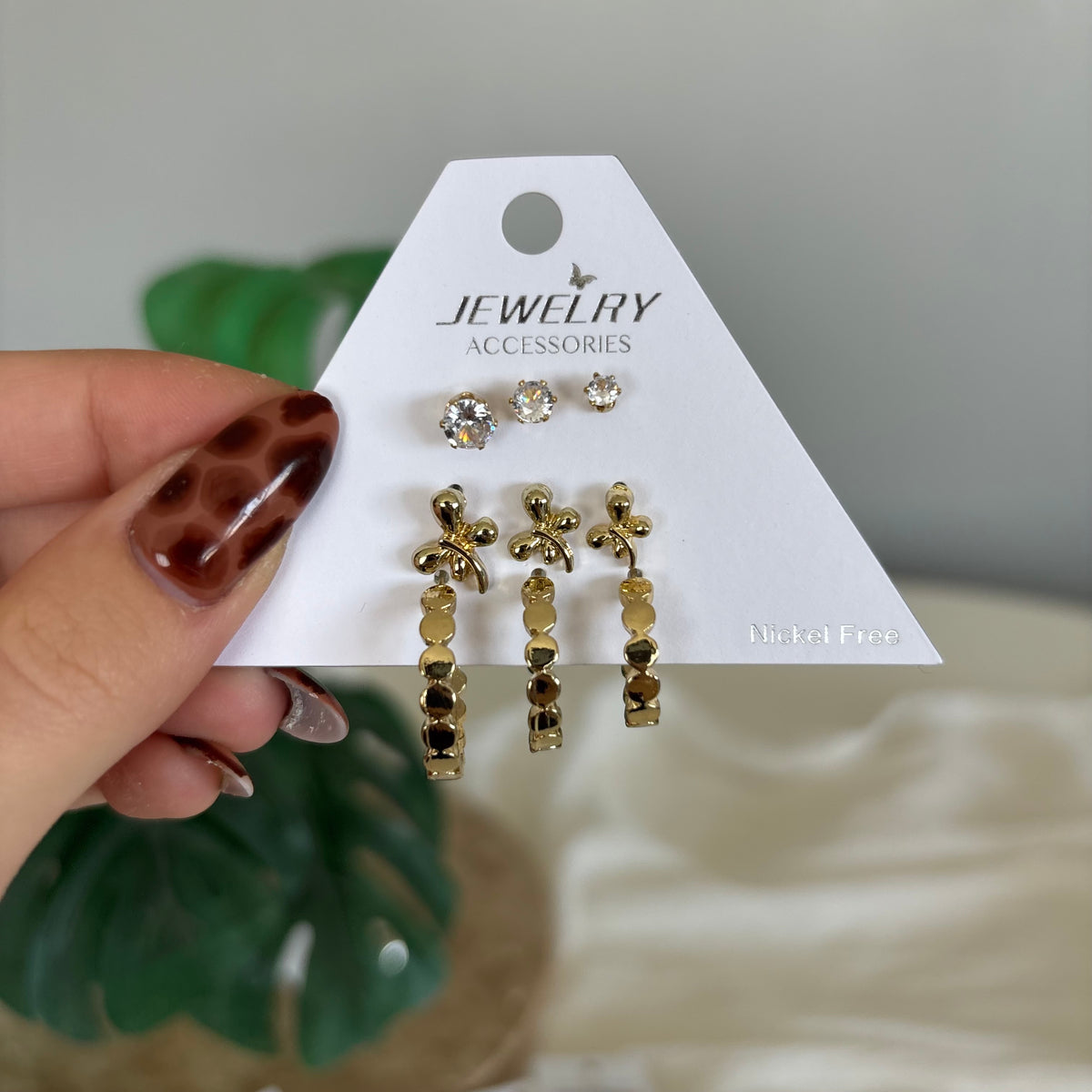 Gold Çoklu Küpe