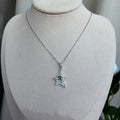 Silver Taşlı Star Kolye