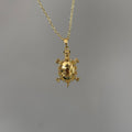 Gold Kaplumbağa Kolye