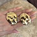 Gold Plaka Küpe