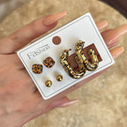 Leopar Küpe Seti