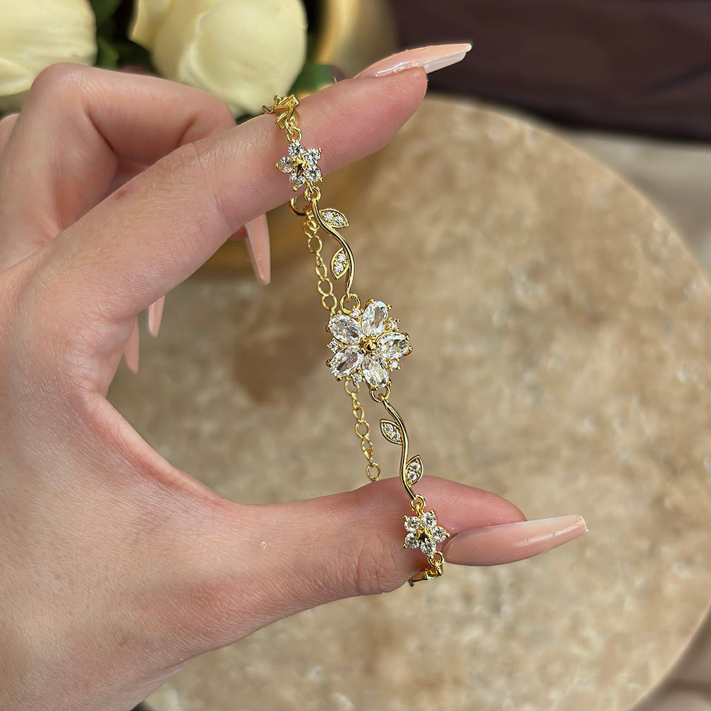 Kristal Flowers Bileklik