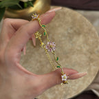 Kristal Flowers Bileklik