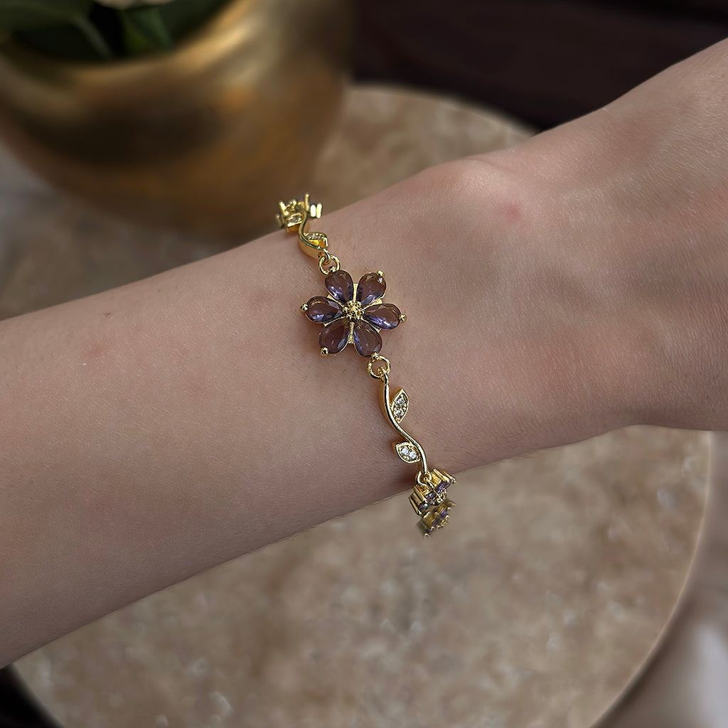 Kristal Flowers Bileklik