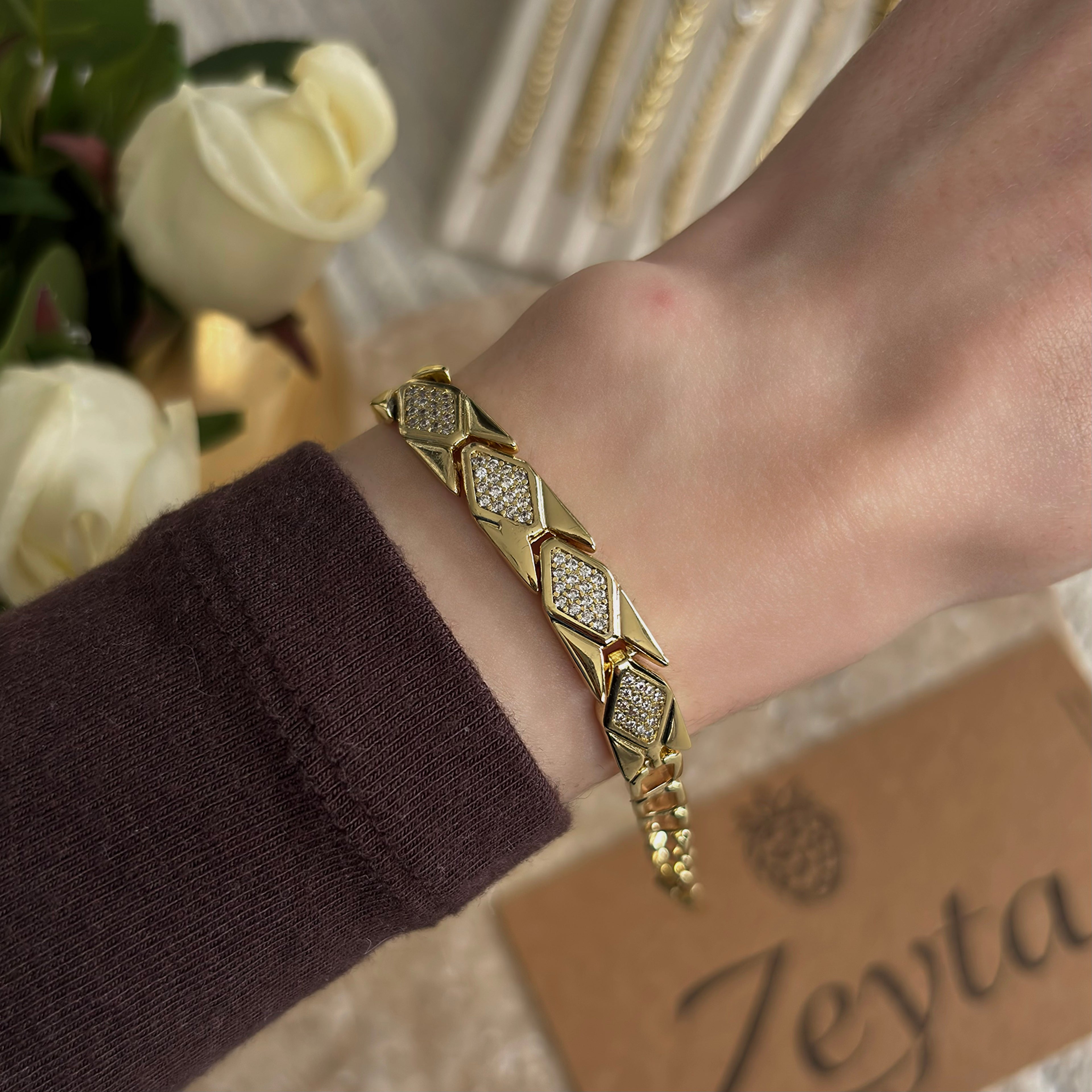 Stone Pattern Bracelet | Xuping