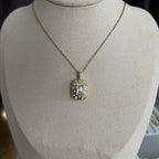 Vintage Baguette Stone Necklace