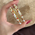 Blossom Bangle | White/Red