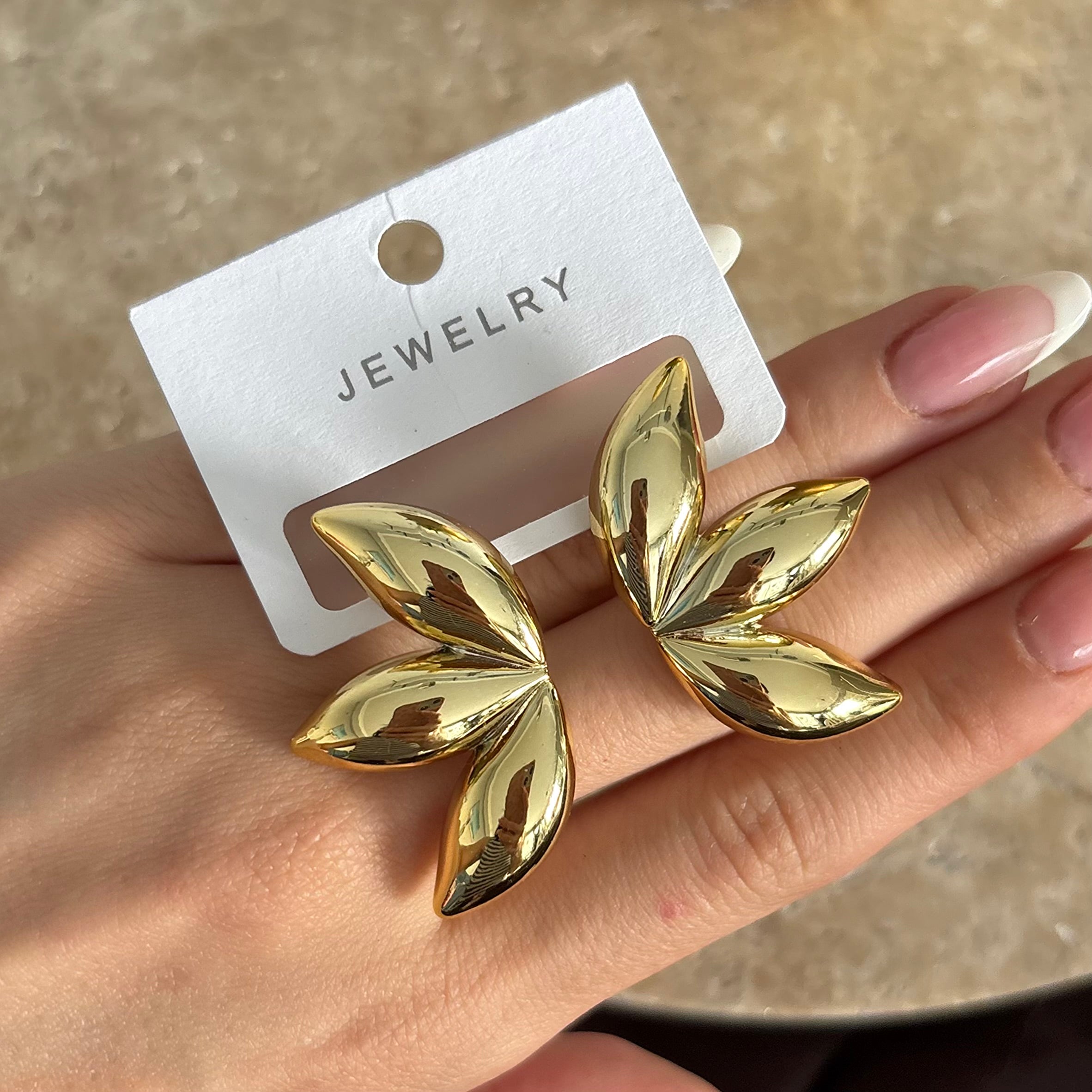 Gold Leaf Earrings