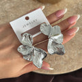 Silver Flower Earrings