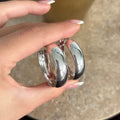 Steel Hoop Earring