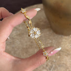 Crystal Flowers Bracelet