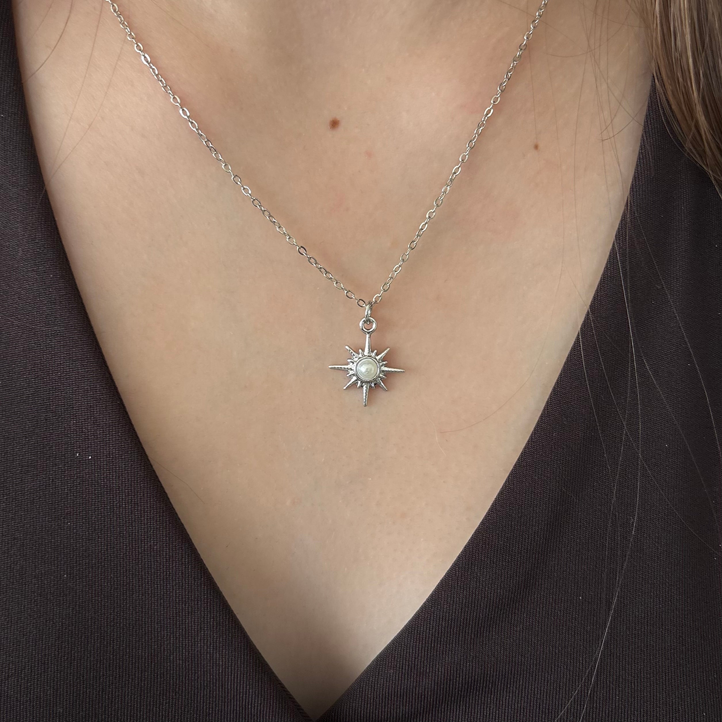 Silver Kuzey Yıldızı Kolye