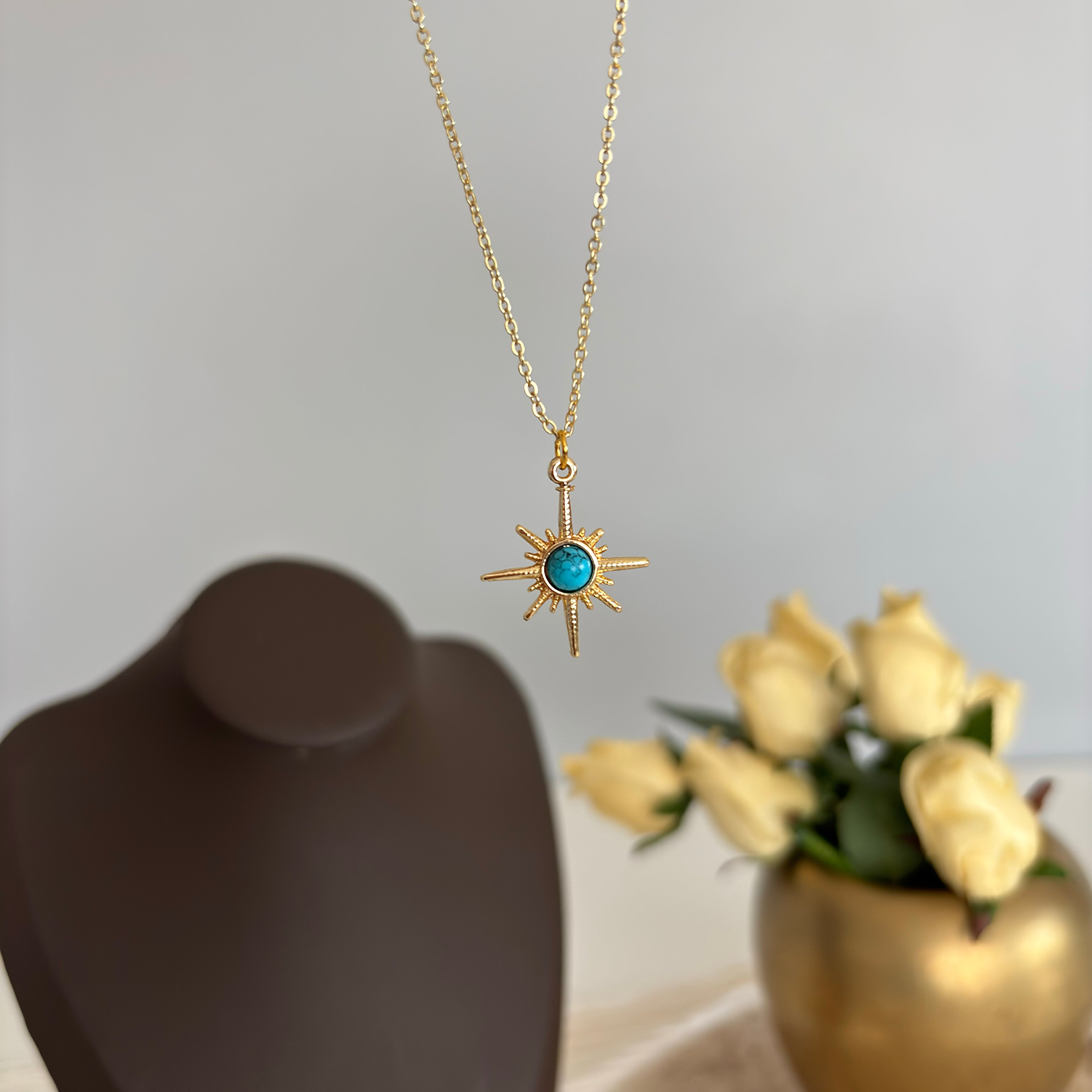 Gold North Star Necklace