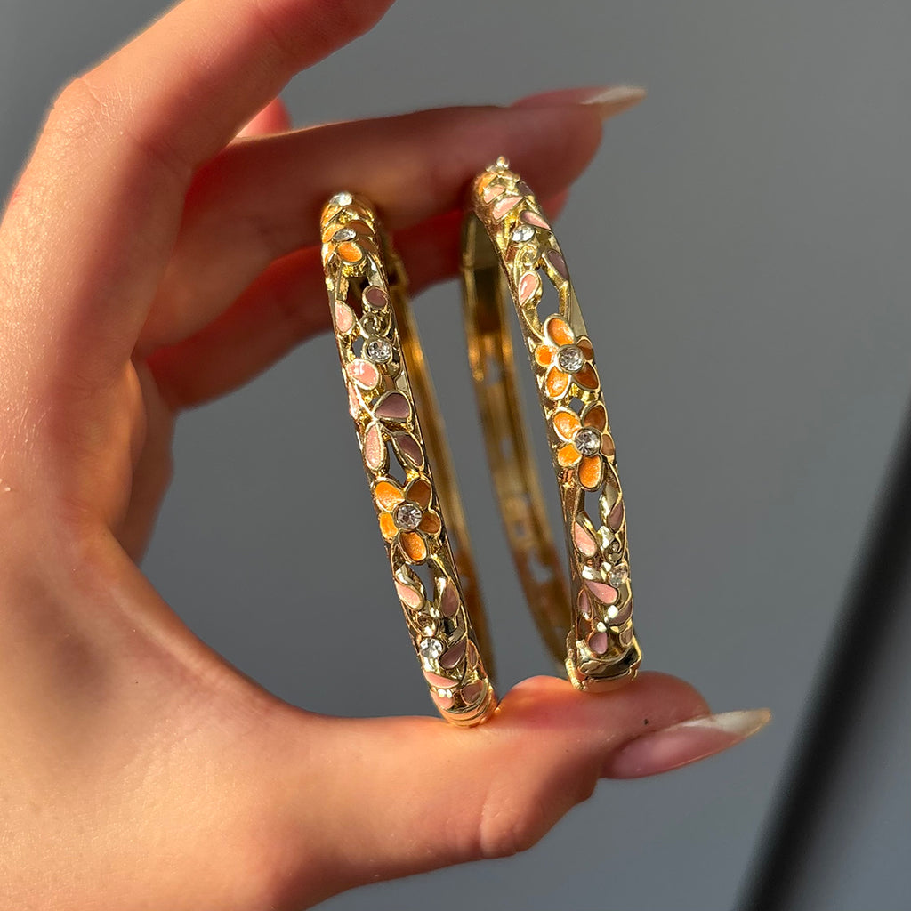 Blossom Bangle - Orange