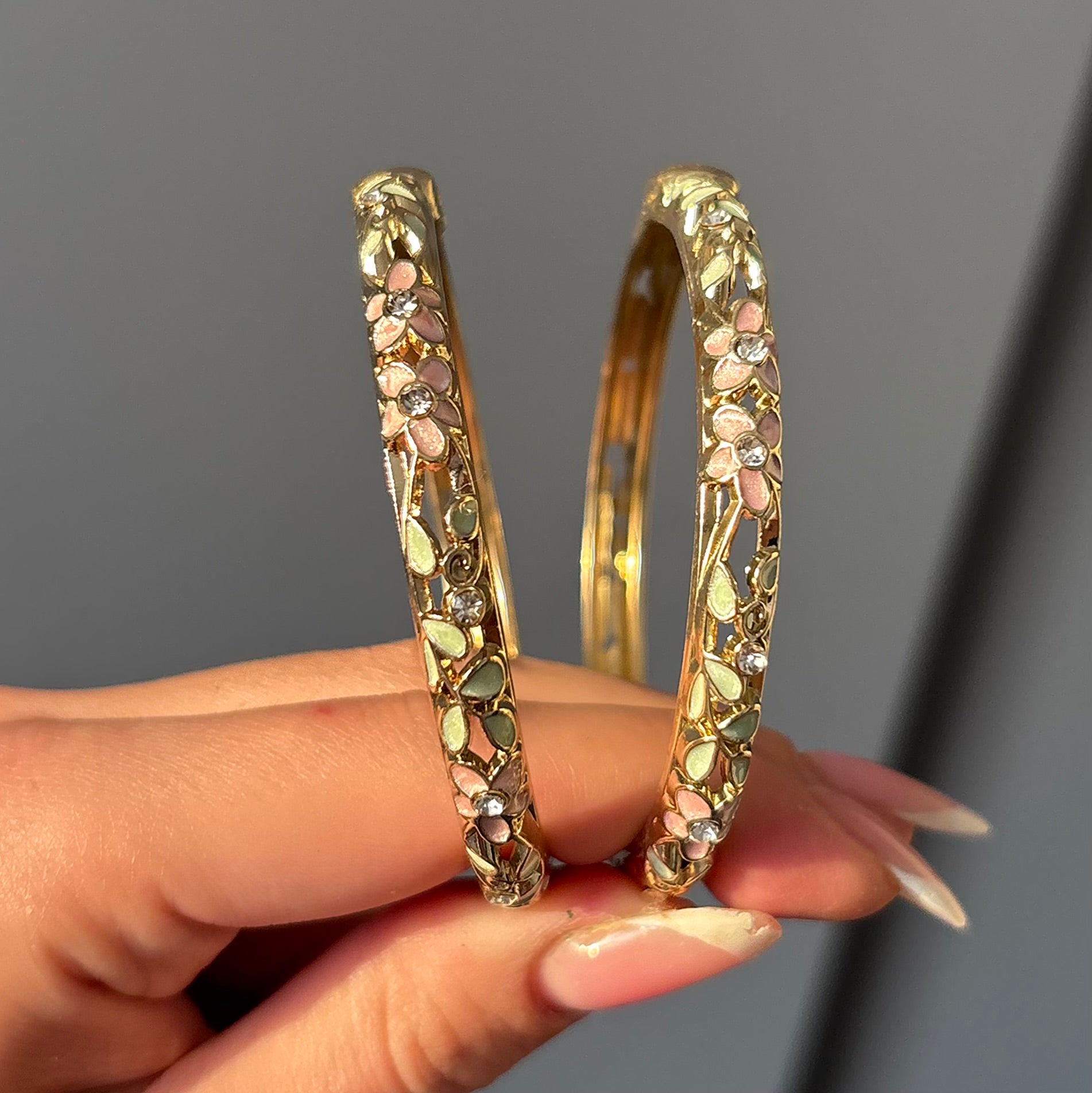 Blossom Bangle- Pastel Pink