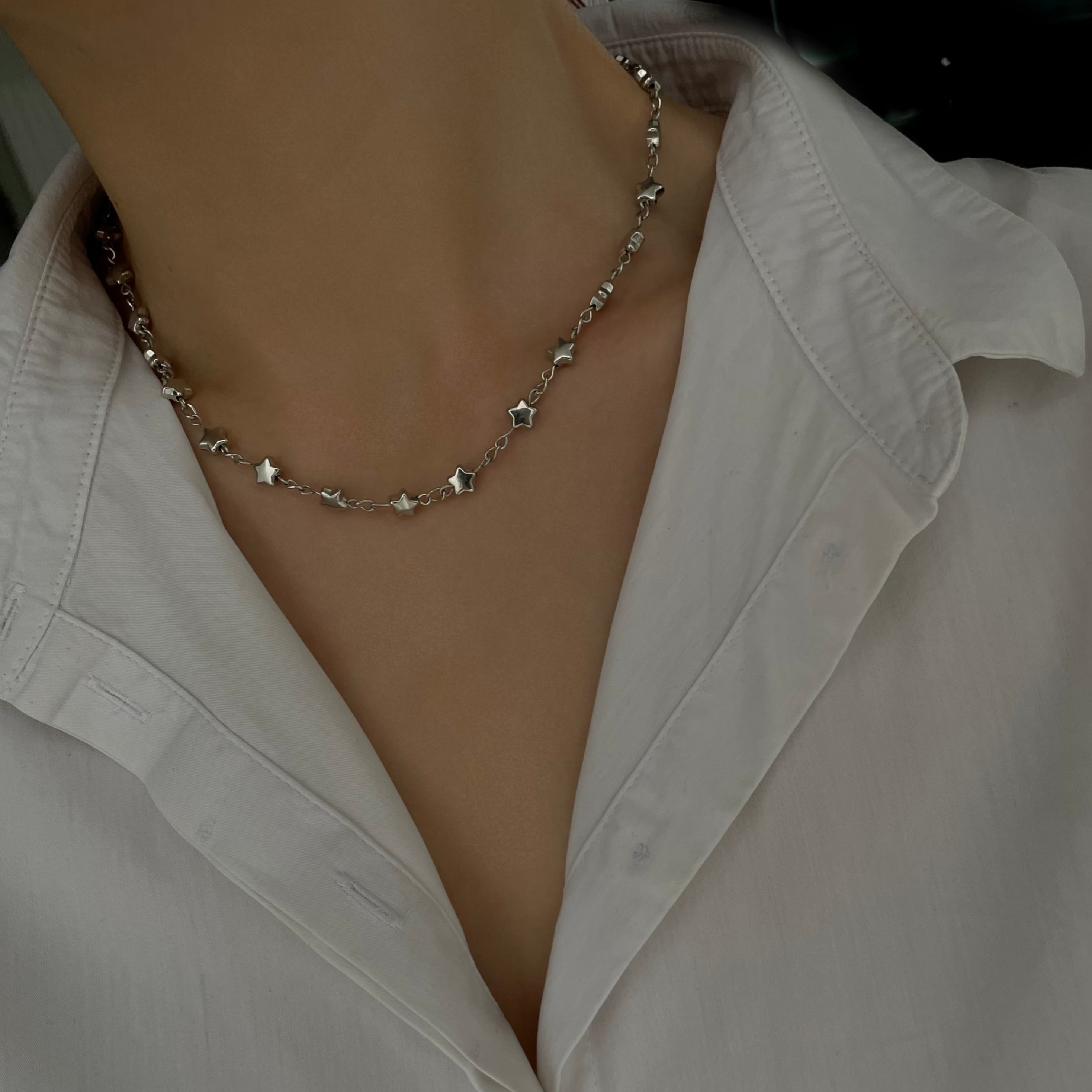Silver Tam Tur Star Kolye