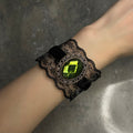 Emerald Guipure Bracelet
