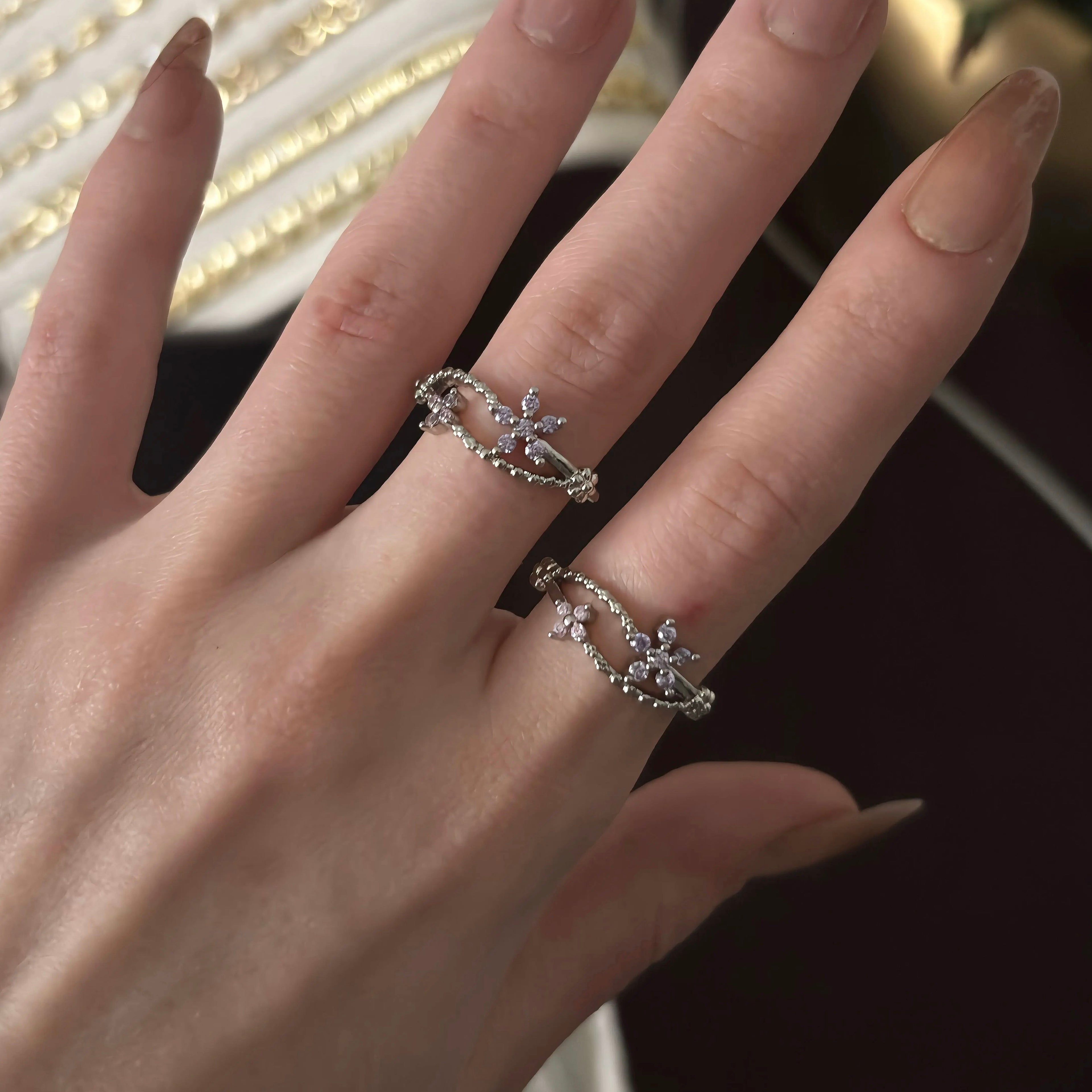 Flower Princess Ring │ Steel